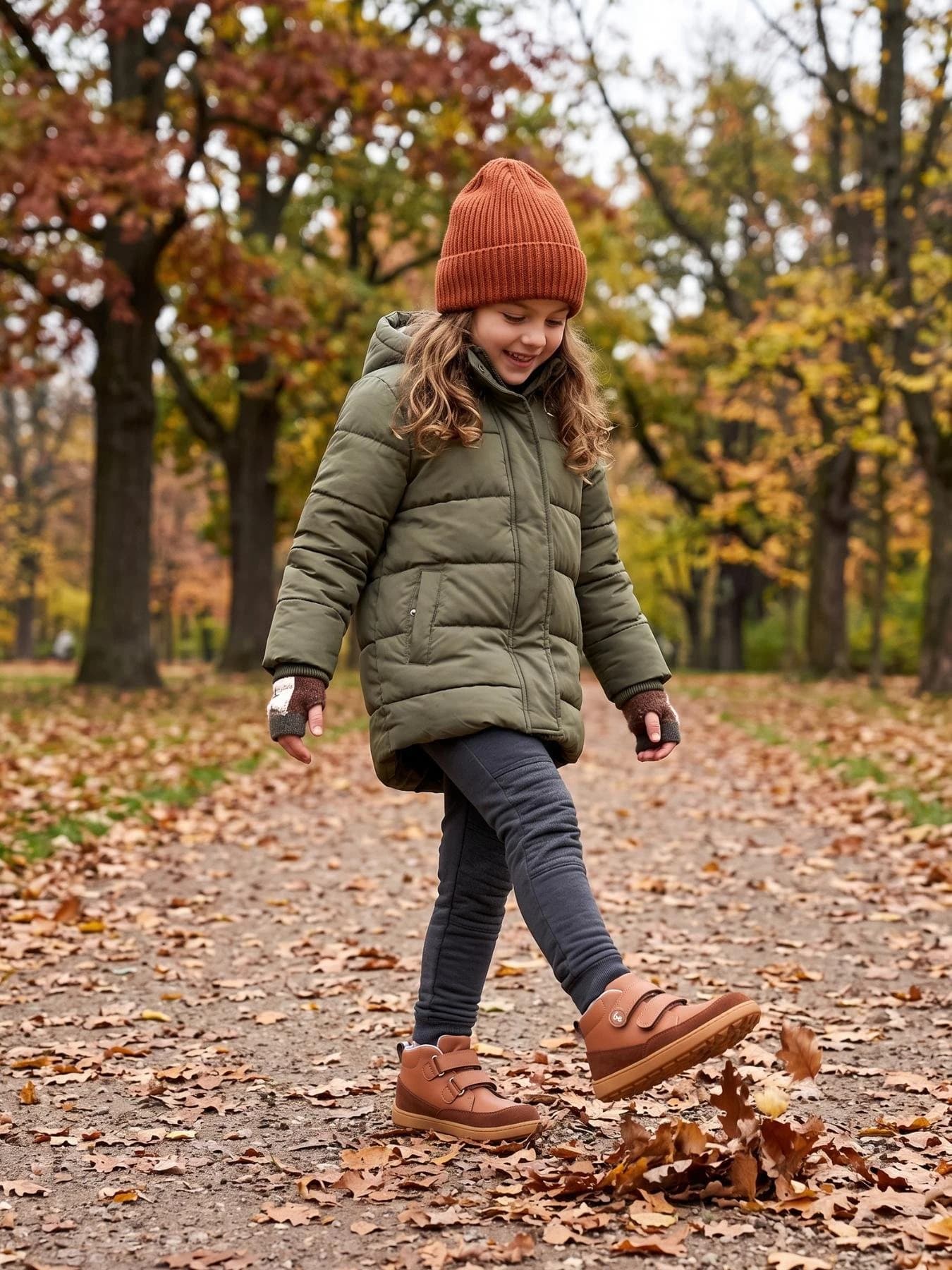 Детская босоногая обувь Be Lenka Elio Kids — коричневая, фото 2