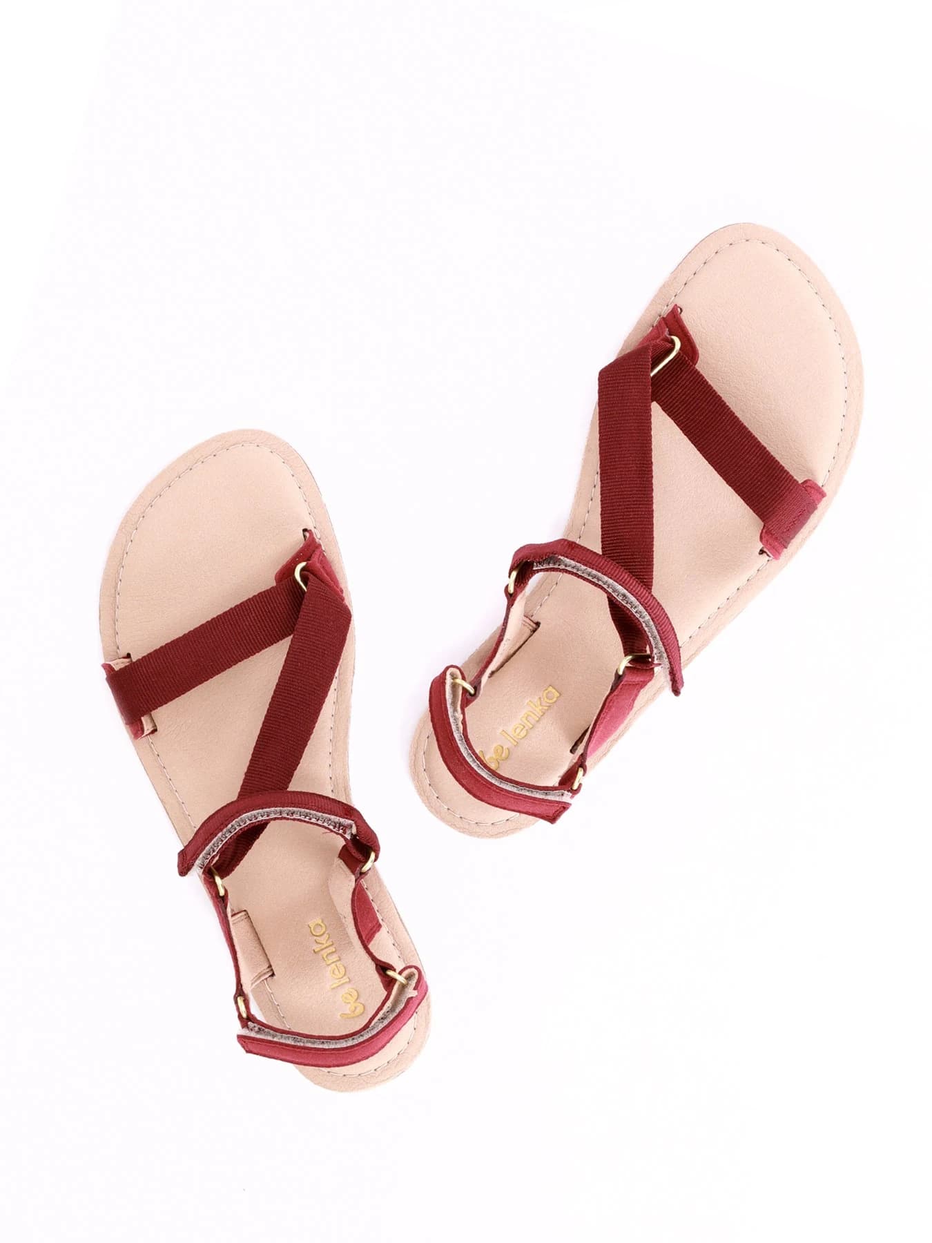 Босоногие сандалии Be Lenka Flexi 2.0 — бордовые, фото 7