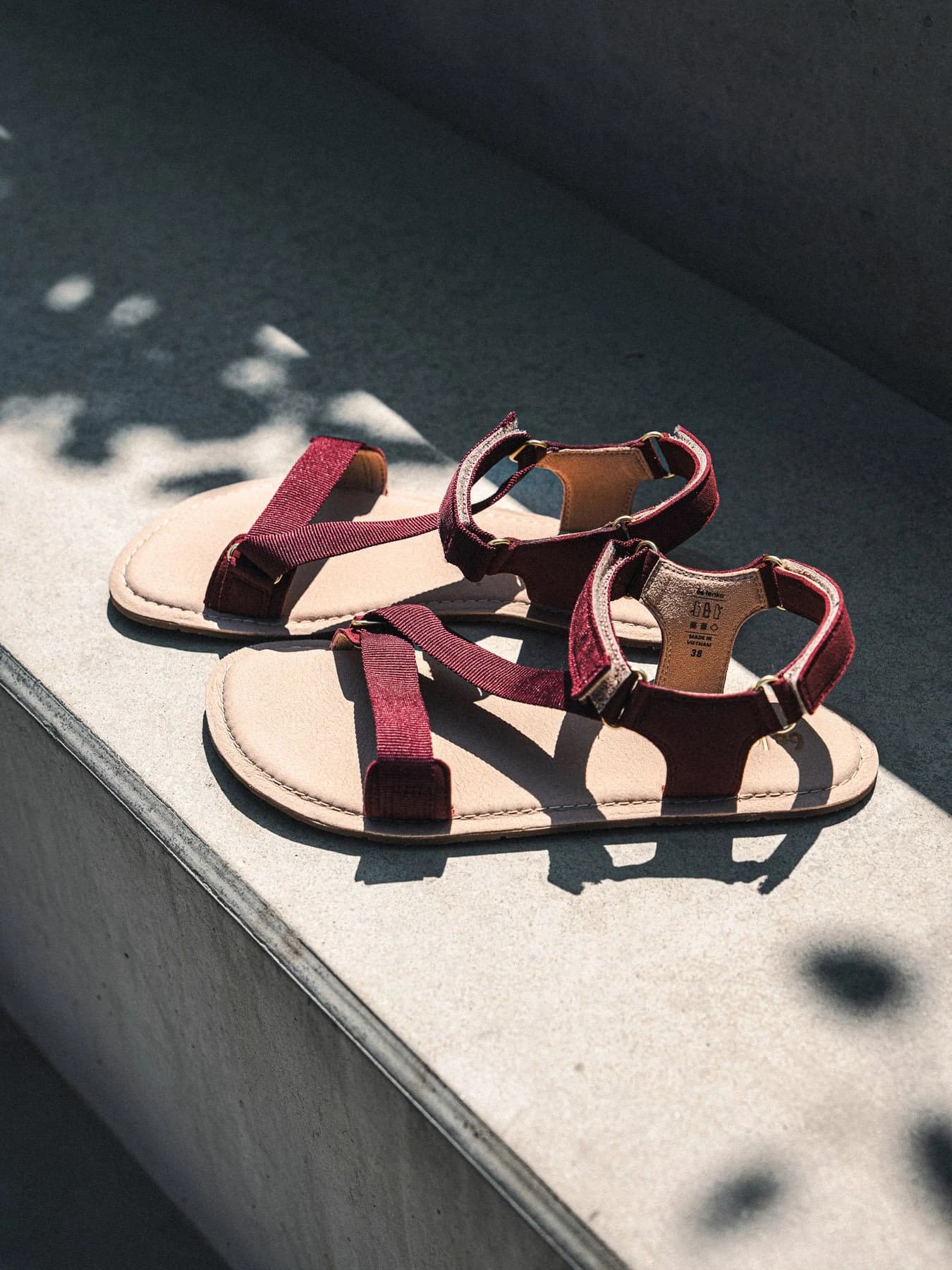 Босоногие сандалии Be Lenka Flexi 2.0 — бордовые, фото 8