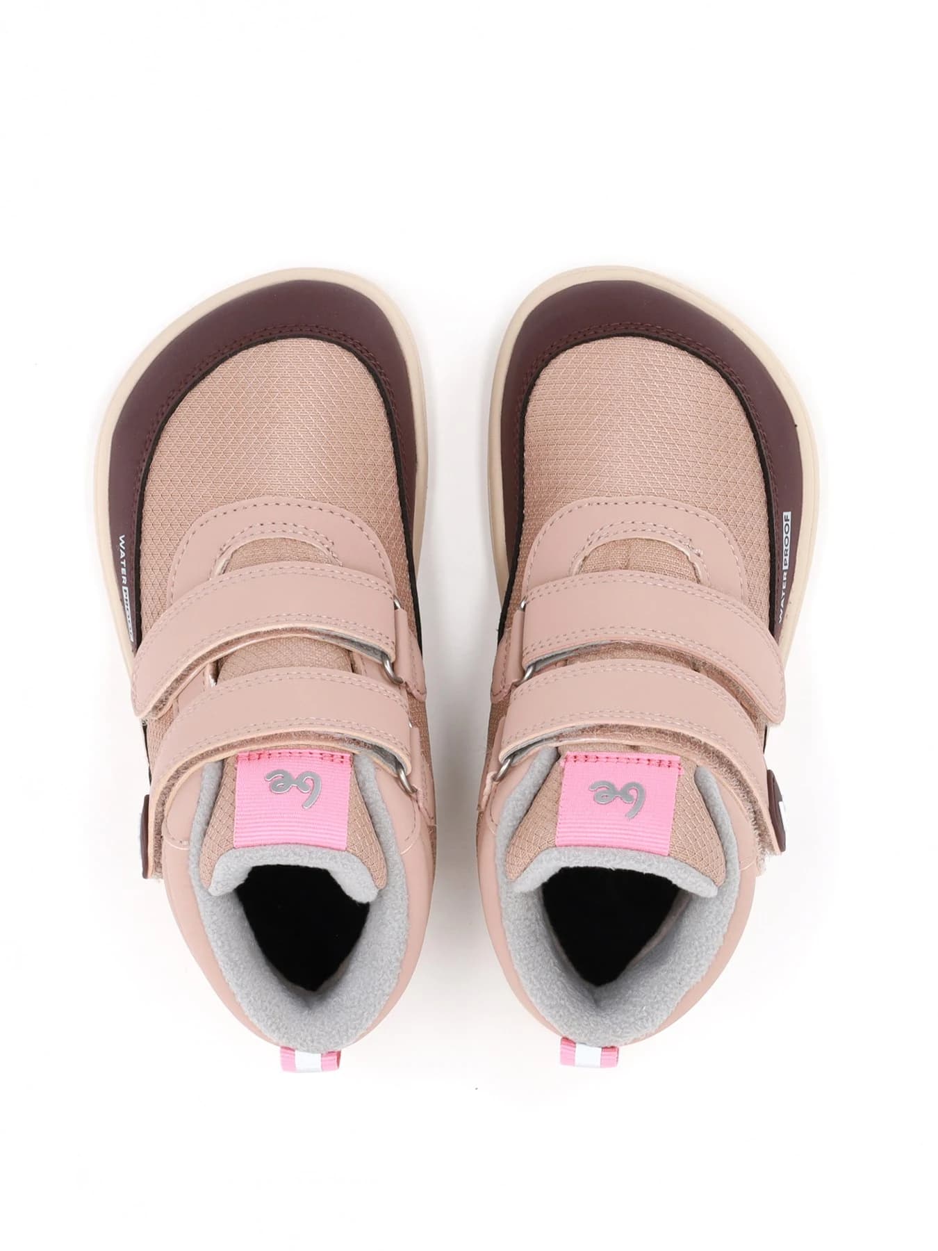 Детские зимние ботинки Be Lenka Zippu Kids — бежево-бордовые, фото 4