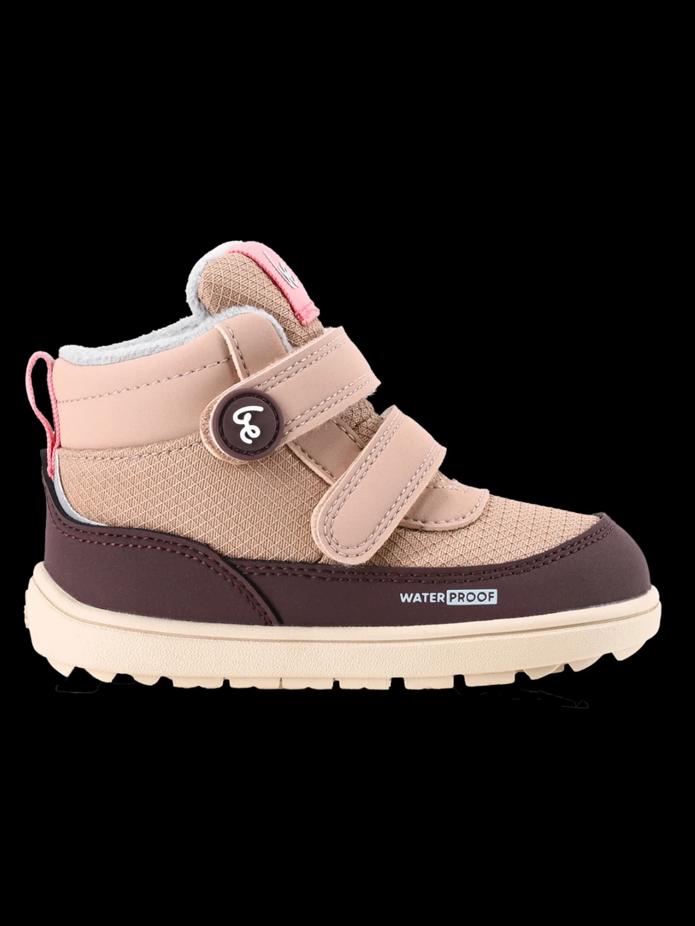 Детские зимние ботинки Be Lenka Zippu Preschool — бежево-бордовые, фото 1