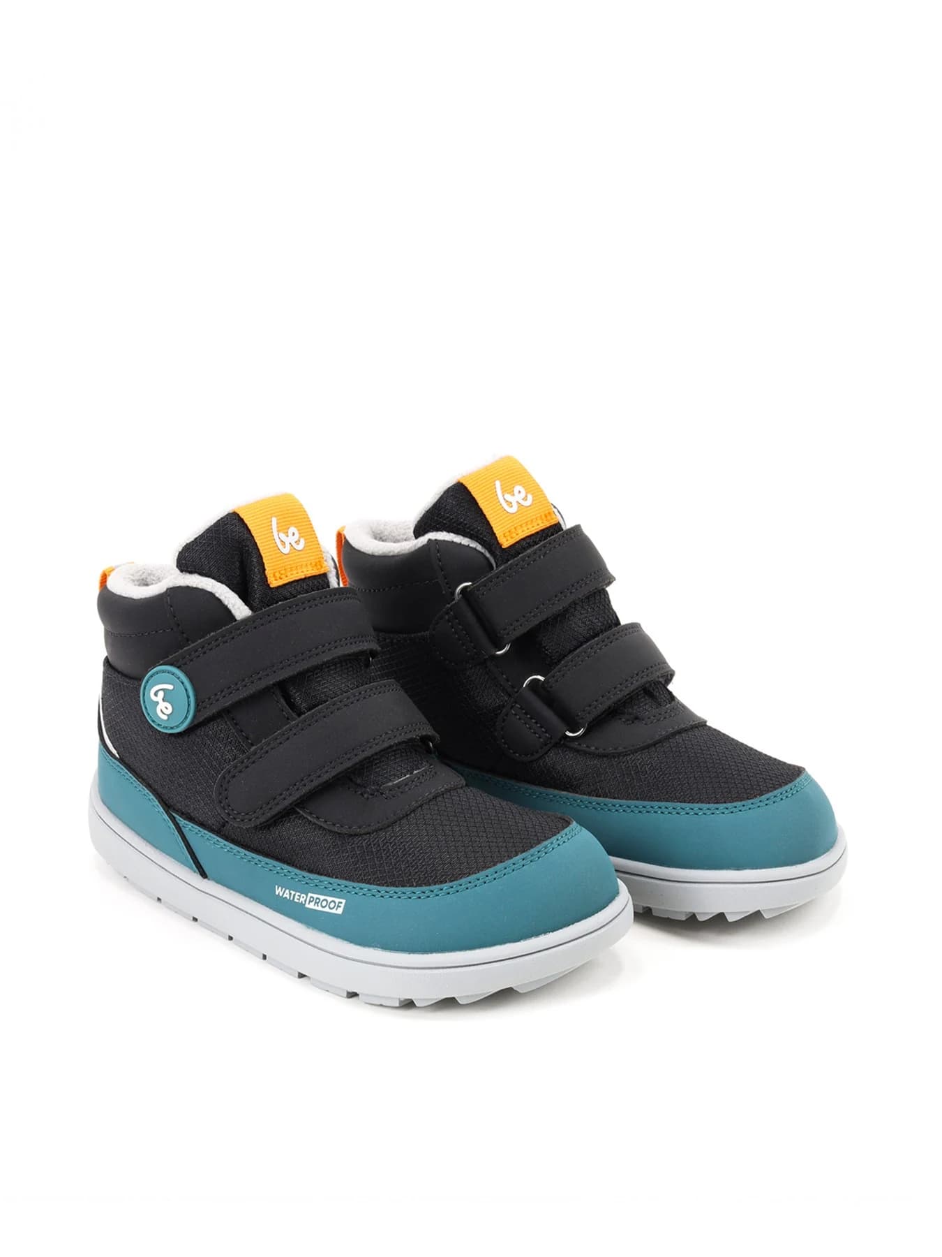 Детские зимние ботинки Be Lenka Zippu Kids — чёрно-зелёные, фото 3