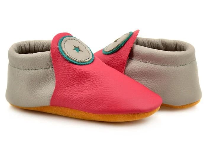 Softstar Roo Moccasin - Smooth Leather — Blaze / Smoke · XWIDE (Please read info below) + $10.00 · для малышей, фото 2