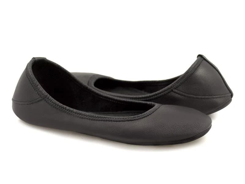 Softstar Ballerine Flat - Leather Sole — Black · Wide, Black Bullhide Leather · для взрослых, фото 3