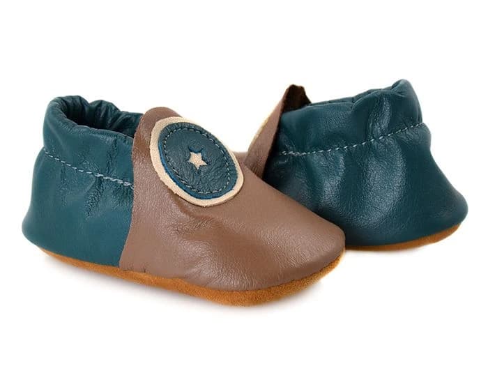 Softstar Buttercup Moccasin — Taupe / Teal · для малышей, фото 2