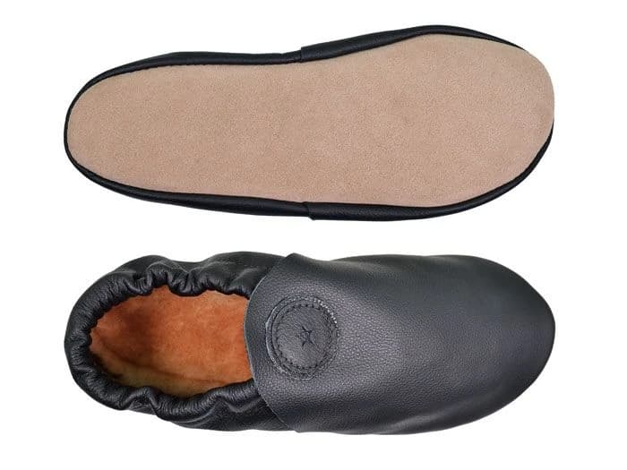 Softstar Roo Moccasin - Smooth Leather — SUBLIME Black · Wide · для взрослых, фото 3