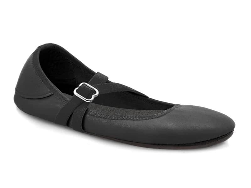 Softstar Ballerine Flat - Leather Sole — Black with Sport Closure +$10 · Wide, Black Bullhide Leather · для взрослых — фото 1 из 4