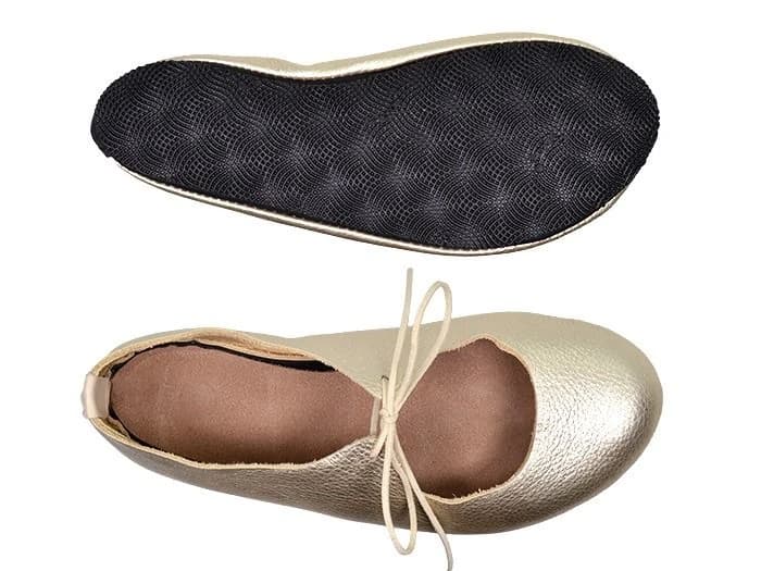 Softstar Vintage Tie Ballerine Flat — SHINY Platinum · REGULAR · для взрослых, фото 3