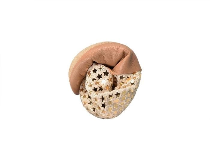 Softstar Buttercup Moccasin — Sandalwood / Cream with Gold Stars · для малышей, фото 4