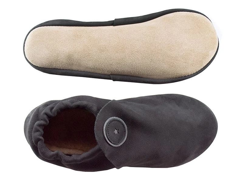 Softstar Roo Moccasin - Nubuck Leather — Black · Regular · для взрослых, фото 3