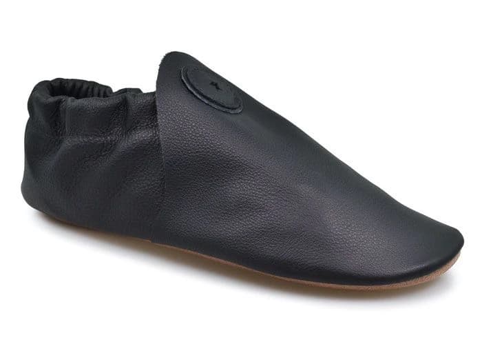 Softstar Roo Moccasin - Smooth Leather — SUBLIME Black · Wide · для взрослых — фото 1 из 4