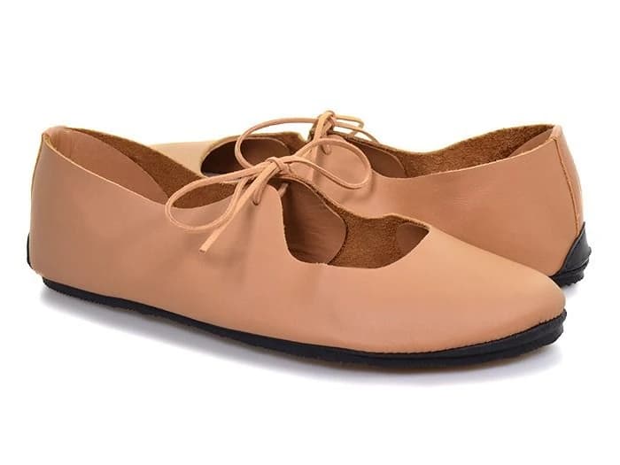 Softstar Vintage Tie Ballerine Flat — Macadamia · WIDE · для взрослых, фото 2