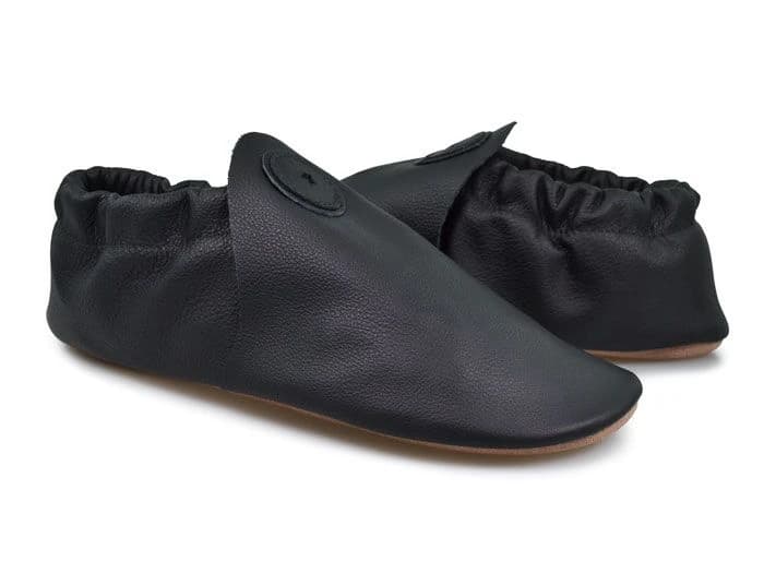 Softstar Roo Moccasin - Smooth Leather — SUBLIME Black · Wide · для взрослых, фото 2