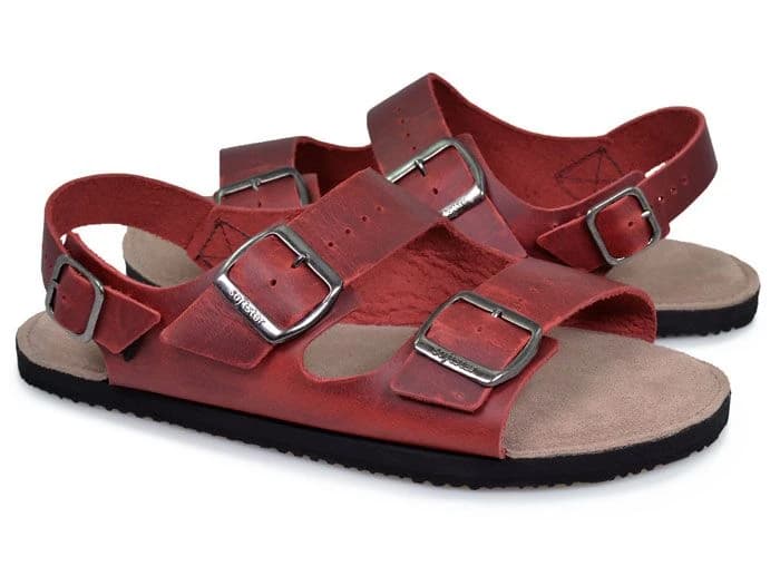 Softstar Camino Sandal — Crimson (limited supply) · Lightning (5mm Vibram rubber) · для взрослых, фото 2