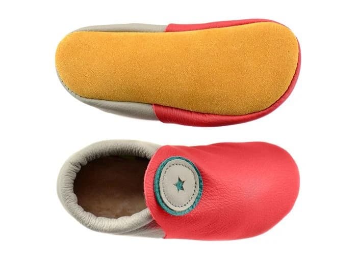 Softstar Roo Moccasin - Smooth Leather — Blaze / Smoke · XWIDE (Please read info below) + $10.00 · для малышей, фото 3