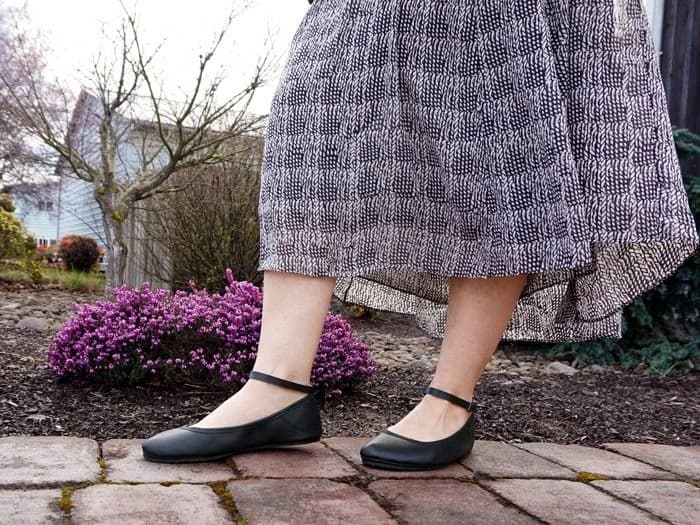 Softstar Ankle Strap Ballerine Flat — Black · Wide · для взрослых, фото 5