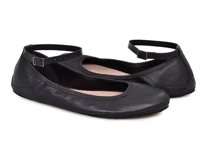 Softstar Ankle Strap Ballerine Flat — Black · Wide · для взрослых, фото 2