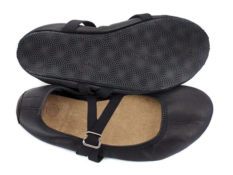 Softstar Ballerine Flat — Black with Sport Closure +$10 · Wide · для взрослых, фото 3