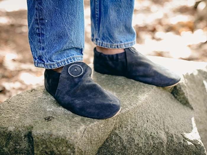 Softstar Roo Moccasin - Nubuck Leather — Black · Regular · для взрослых, фото 5