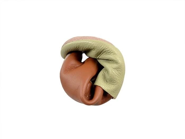 Softstar Roo Moccasin - Smooth Leather — Green Tea / Nutmeg · Wide · для детей, фото 4