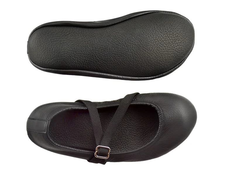 Softstar Ballerine Flat - Leather Sole — Black with Sport Closure +$10 · Regular, Black Bullhide Leather · для взрослых, фото 3