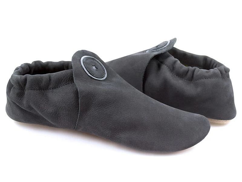 Softstar Roo Moccasin - Nubuck Leather — Black · Regular · для взрослых, фото 2