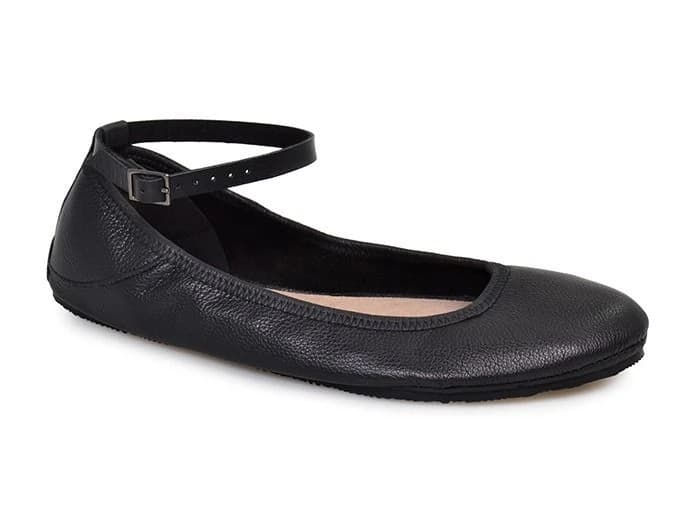 Softstar Ankle Strap Ballerine Flat — Black · Wide · для взрослых, фото 1
