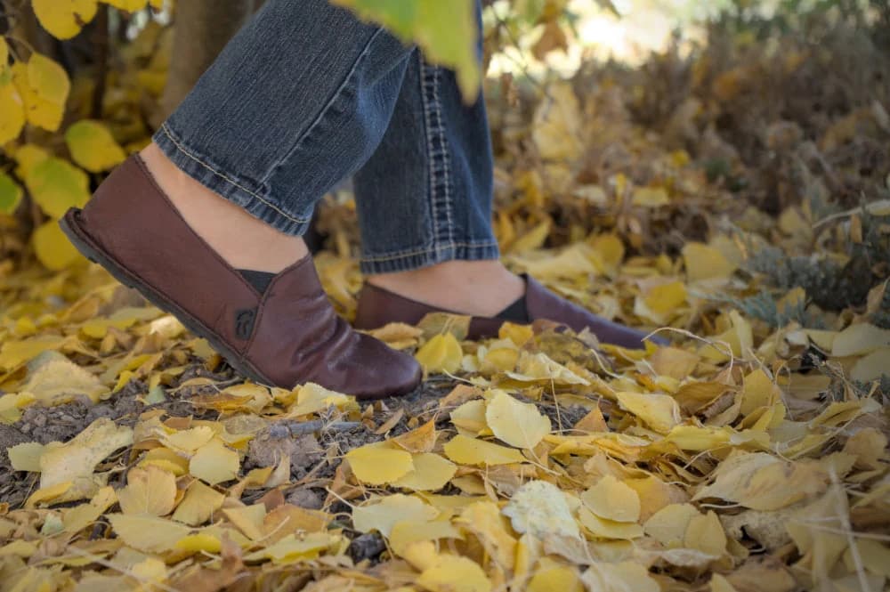 Кожаные полуботинки Unshoes Leather Vida — Mahogany, фото 4