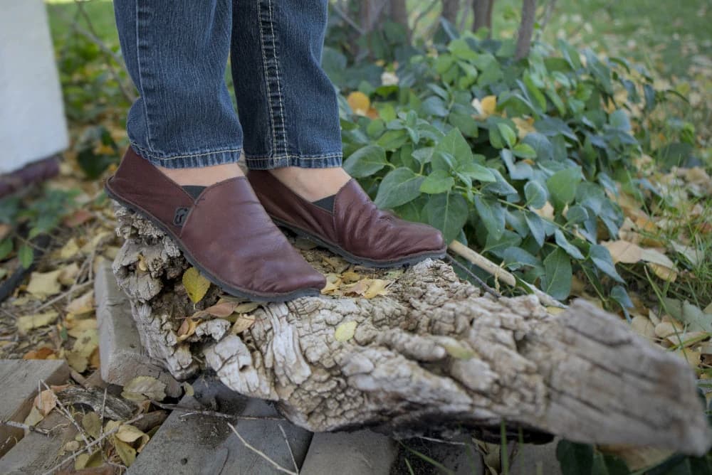 Кожаные полуботинки Unshoes Leather Vida — Mahogany, фото 6