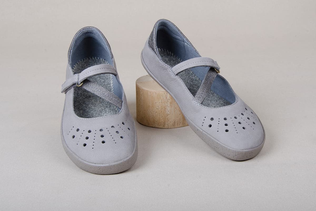 Босоногие балетки Proalp Contact B1 с перфорацией — Rock Grey · широкая полнота — фото 1 из 7