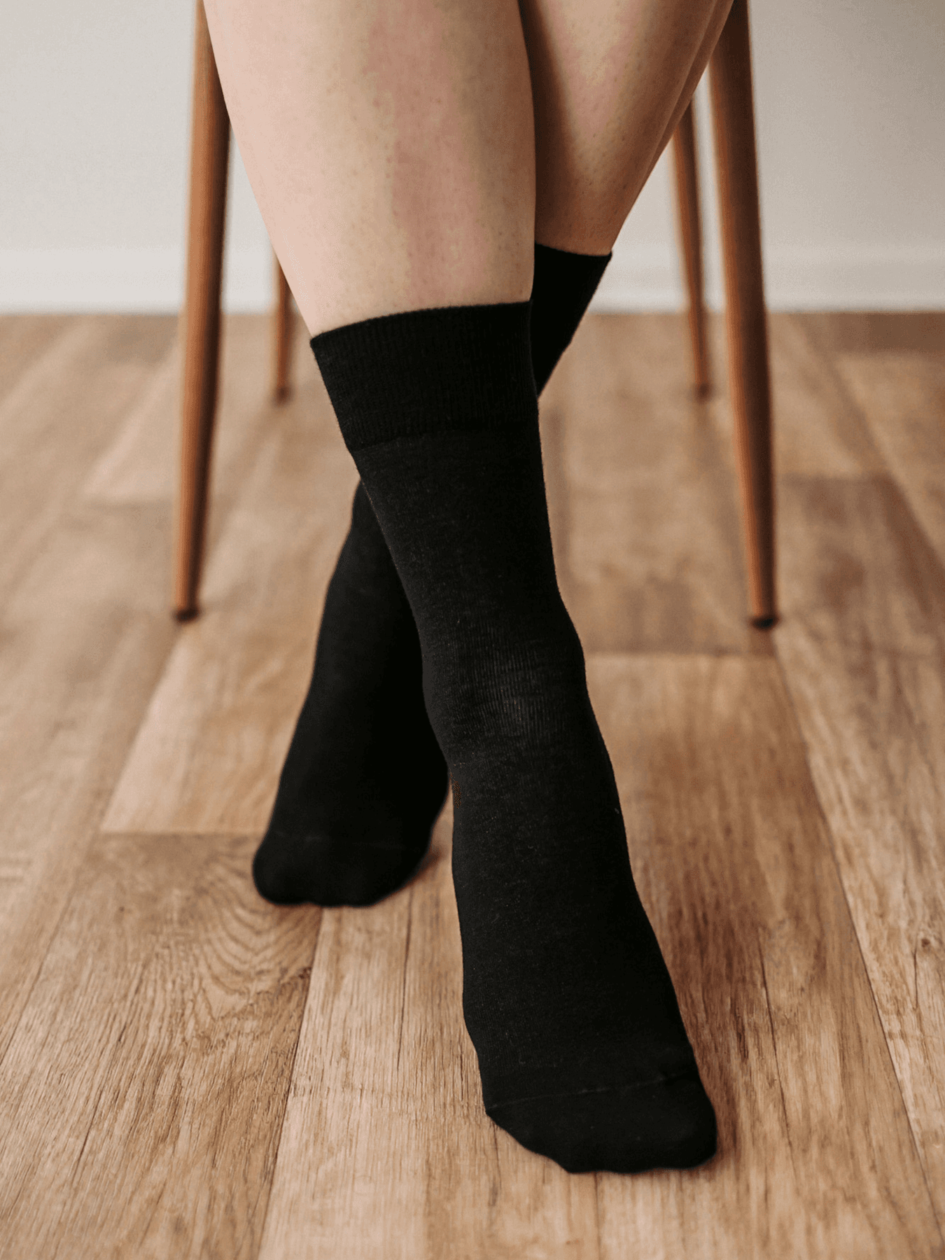 Barefoot Socks - Crew - Essentials – Black - thumbnail 2