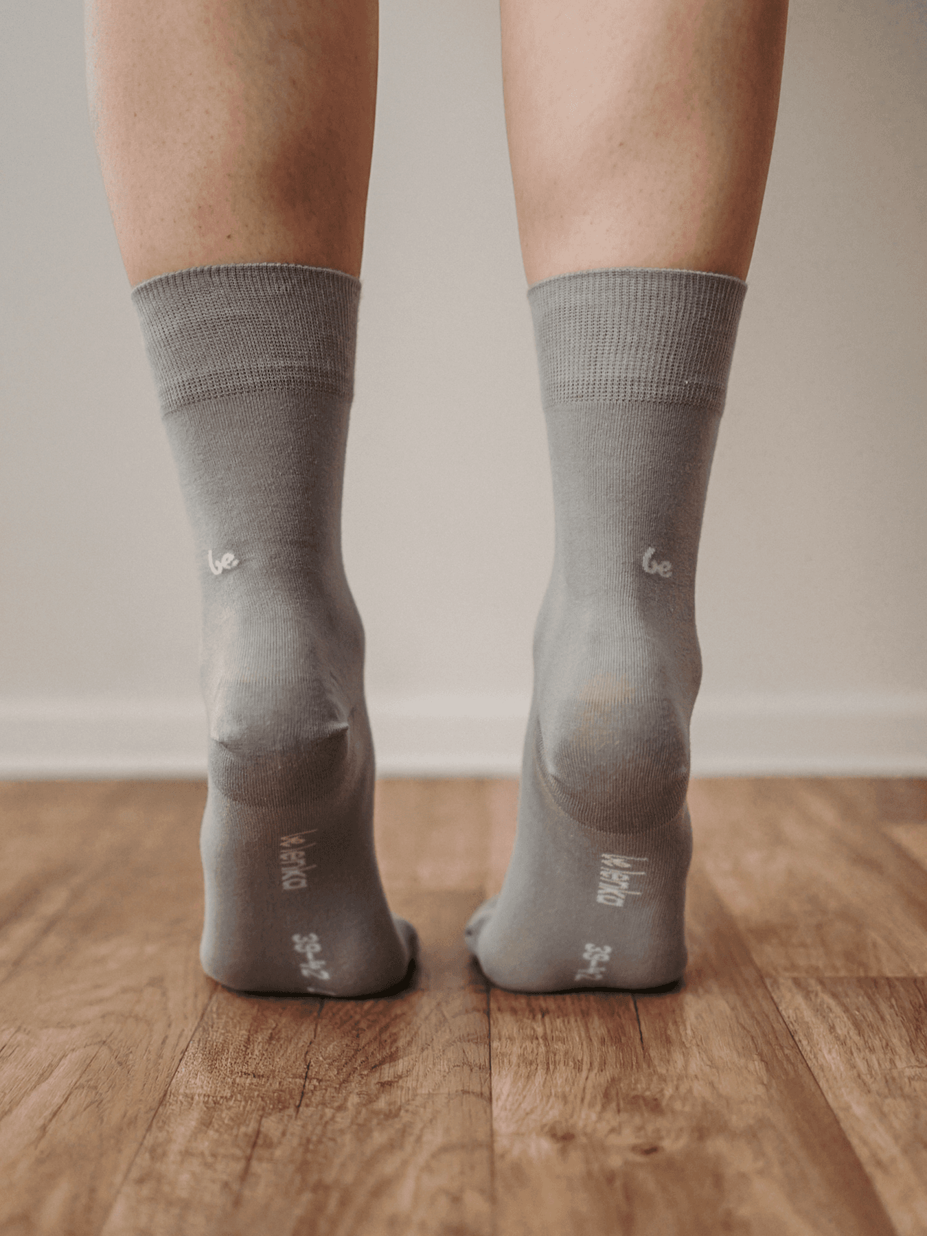 Barefoot Socks - Crew - Essentials – Grey - thumbnail 5