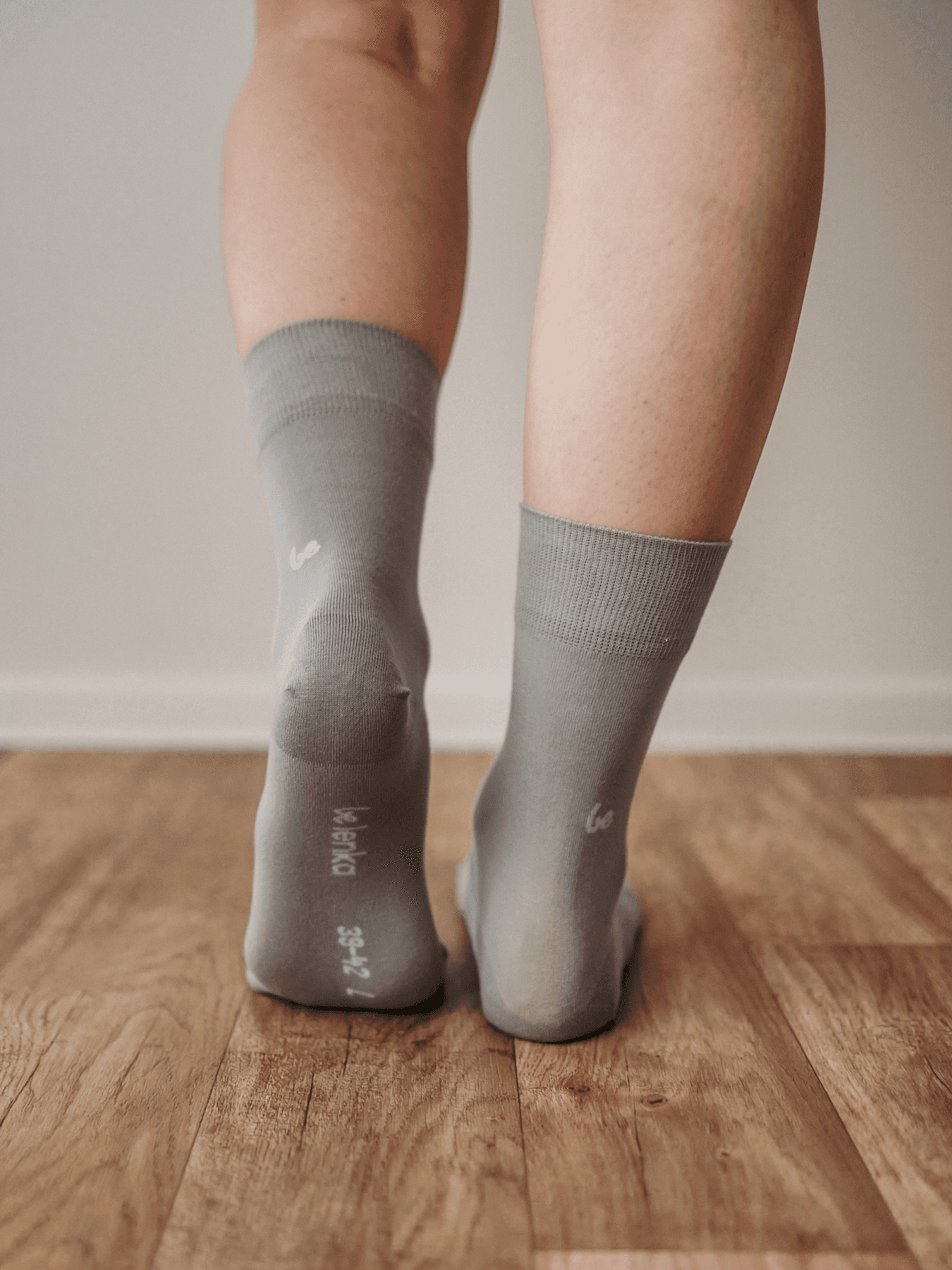 Barefoot Socks - Crew - Essentials – Grey - thumbnail 3