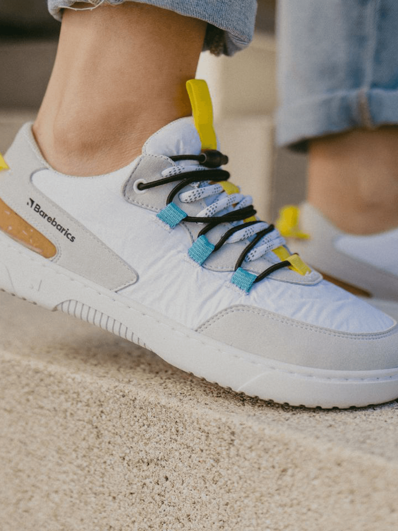 Barefoot Sneakers Barebarics Revive - White & Grey - thumbnail 2