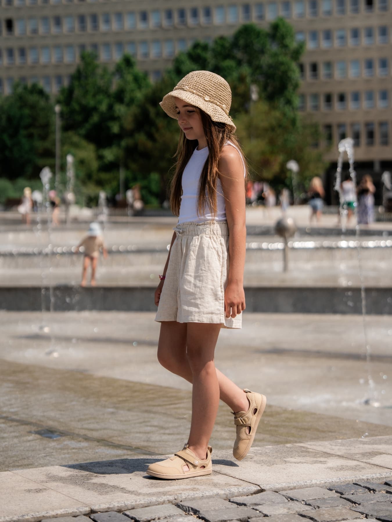 Kids barefoot sandals Zest Kids - Beige - thumbnail 9