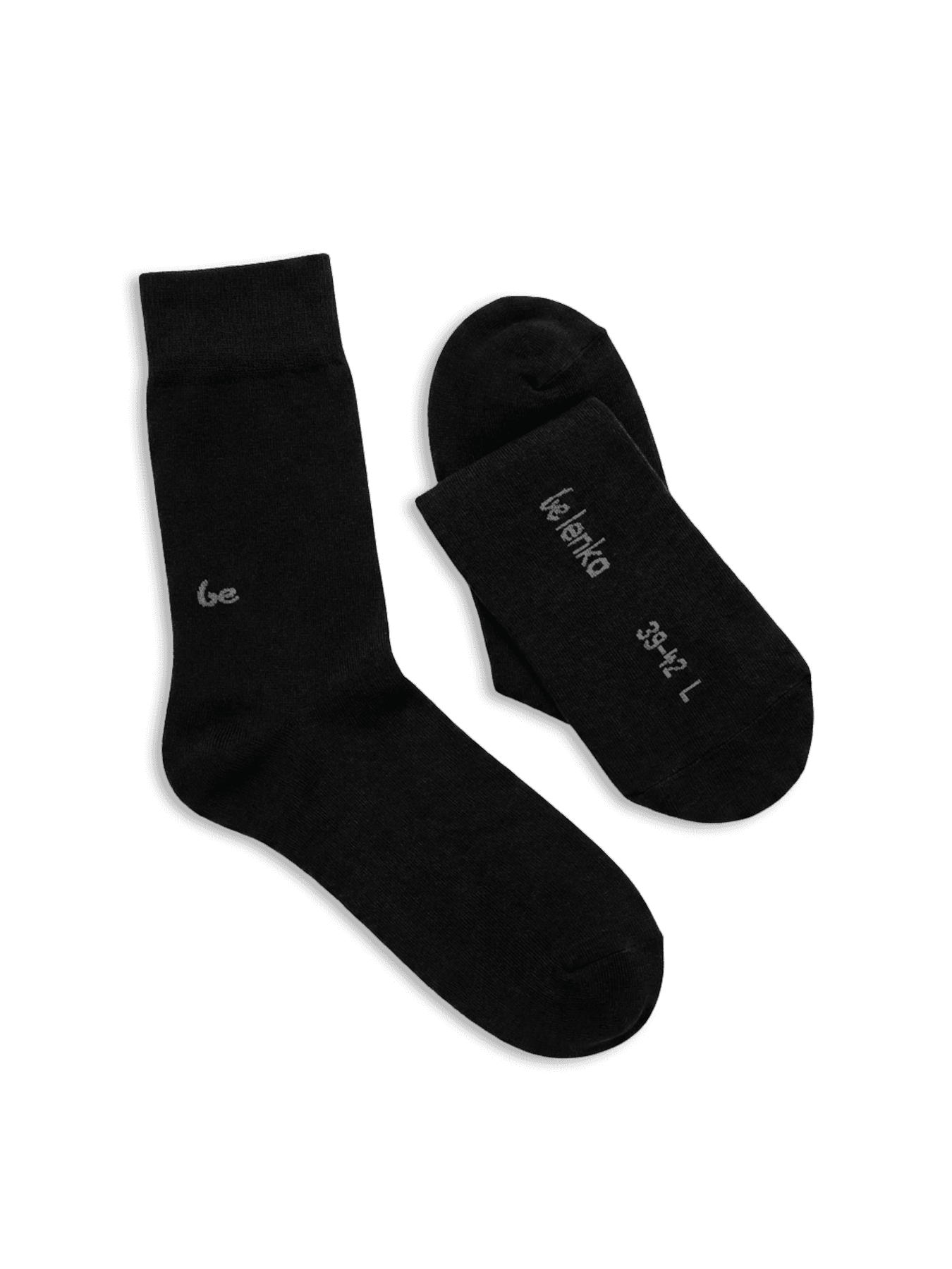 Barefoot Socks - Crew - Essentials – Black - thumbnail 3