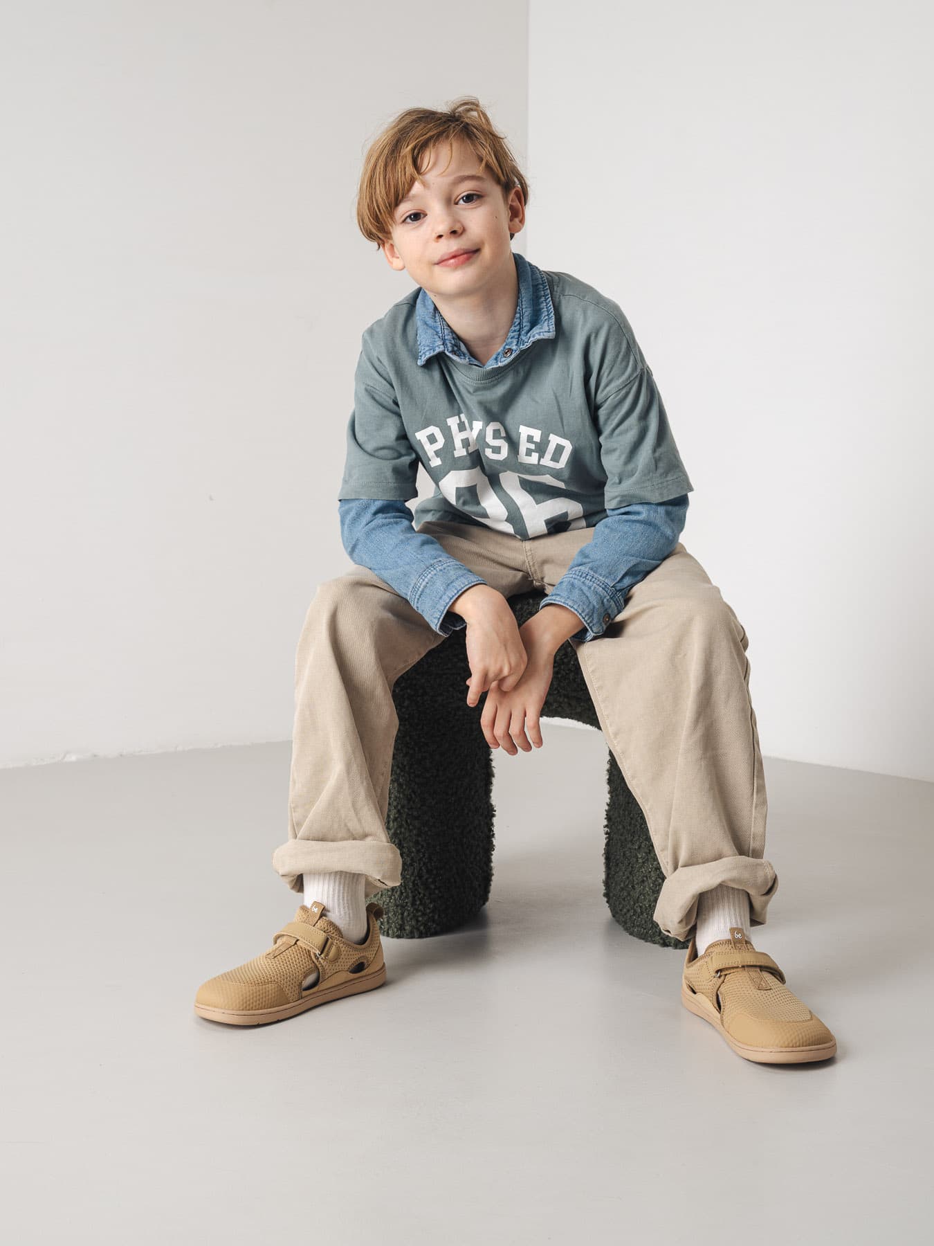 Kids barefoot sandals Zest Kids - Beige - thumbnail 6