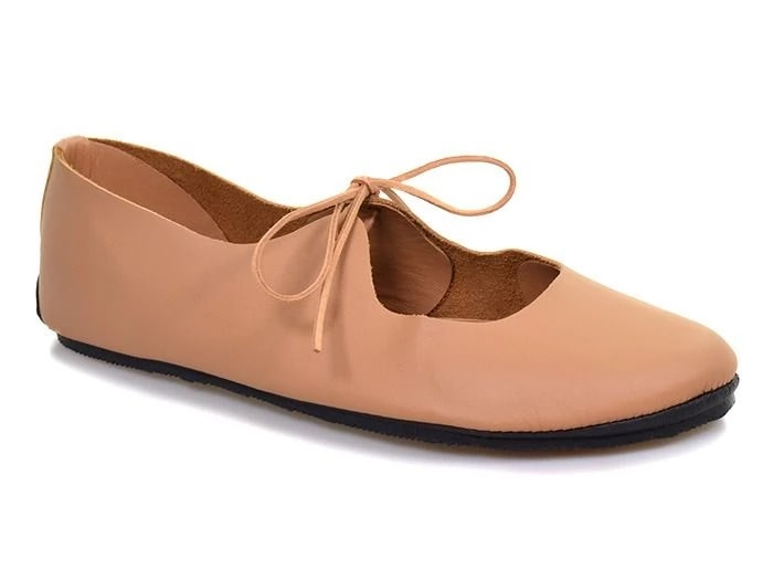 Softstar Vintage Tie Ballerine Flat — Macadamia · WIDE · для взрослых, фото 1 из 5