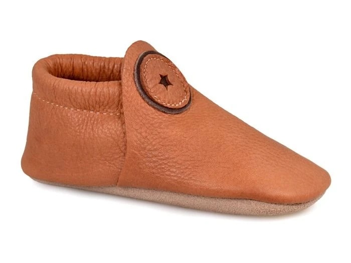 Softstar Roo Moccasin - Smooth Leather — Light Deer +$10 · Regular · для детей, фото 1 из 5