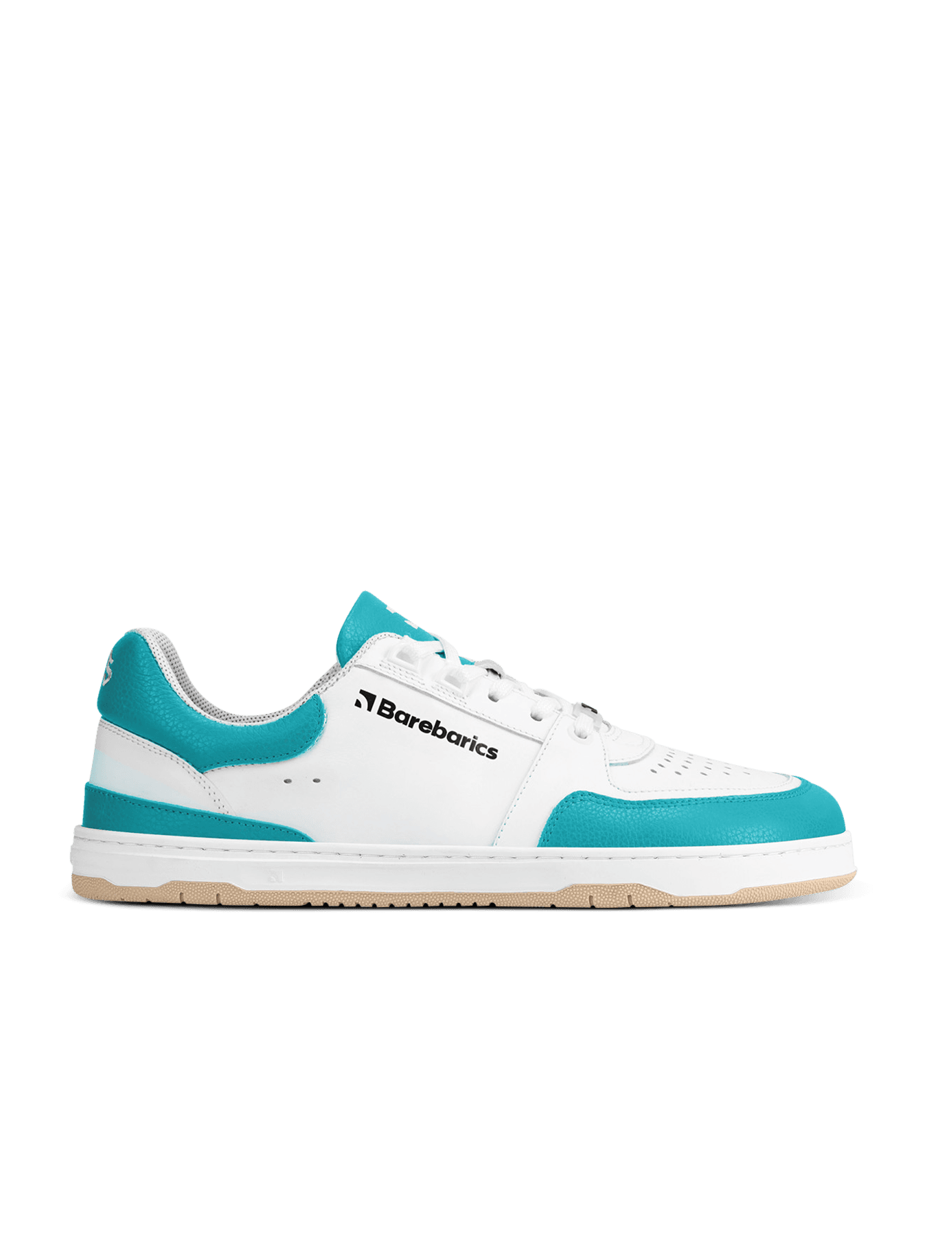 Barefoot Sneakers Barebarics Wave - White & Dark Turquoise - Main