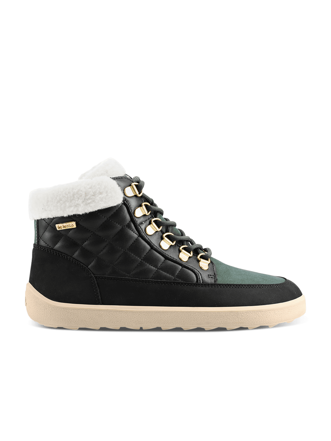 Barefoot Boots Be Lenka Olivia - Black & Dark Green - Main