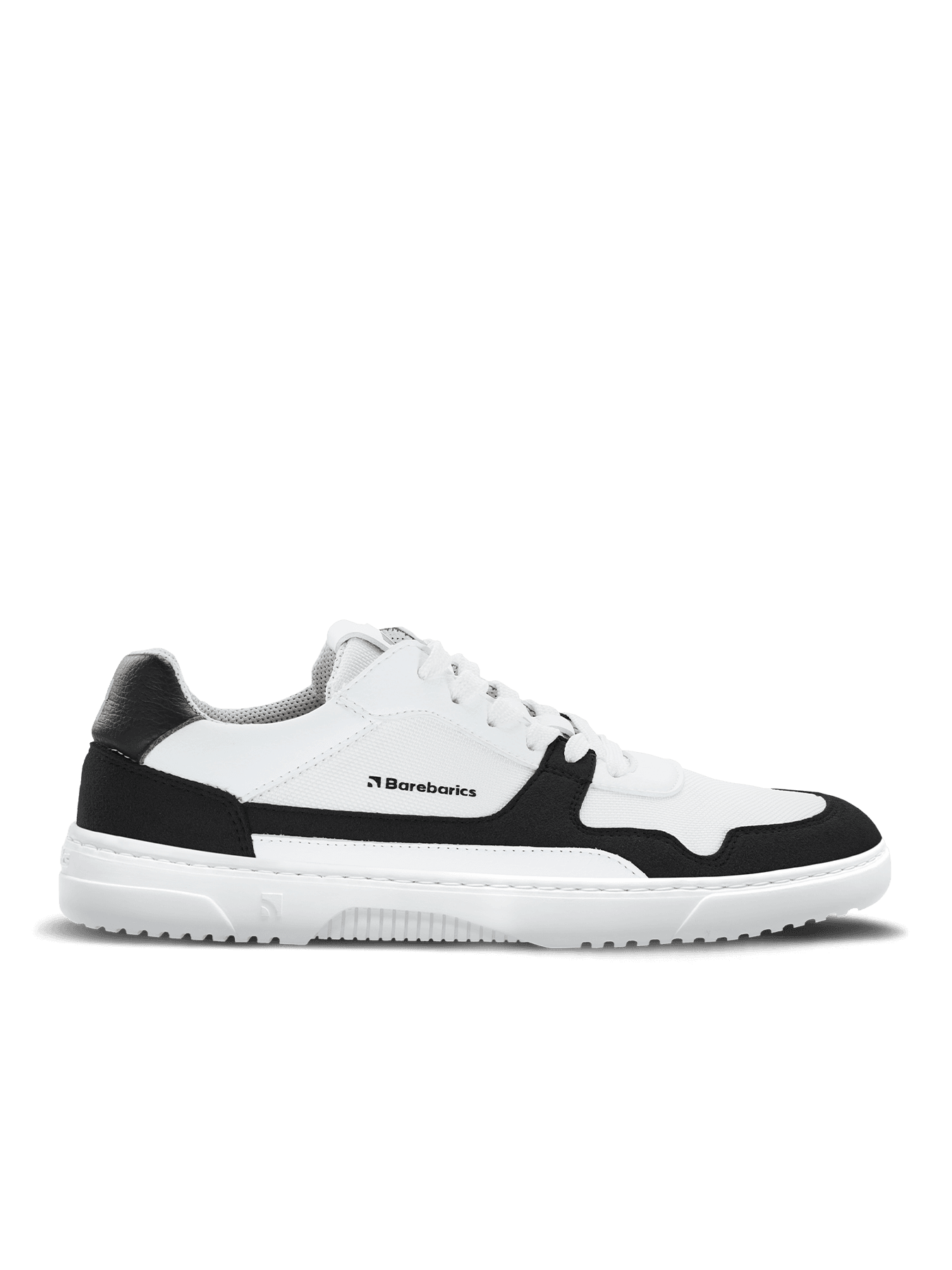 Barefoot Sneakers Barebarics - Zing - White & Black Vegan - Main