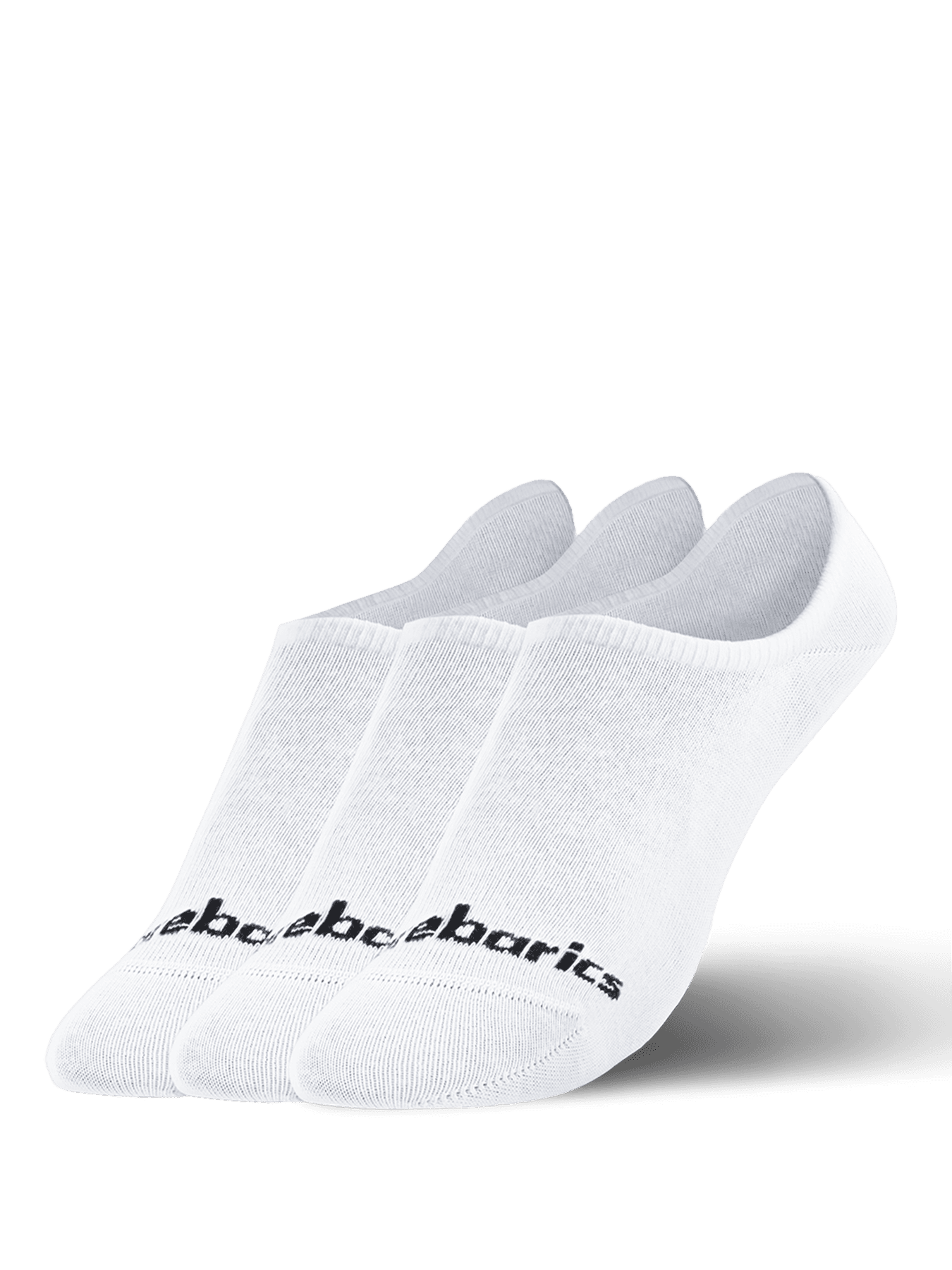 Barebarics - Barefoot Socks - No-Show - White - 3 pack - Main