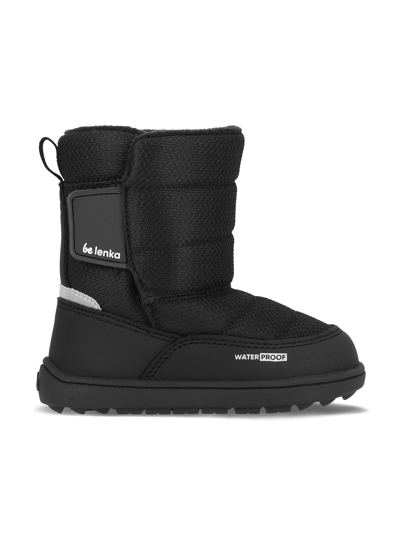 Kids barefoot snow boots Be Lenka Ailo Preschool - All Black - Main