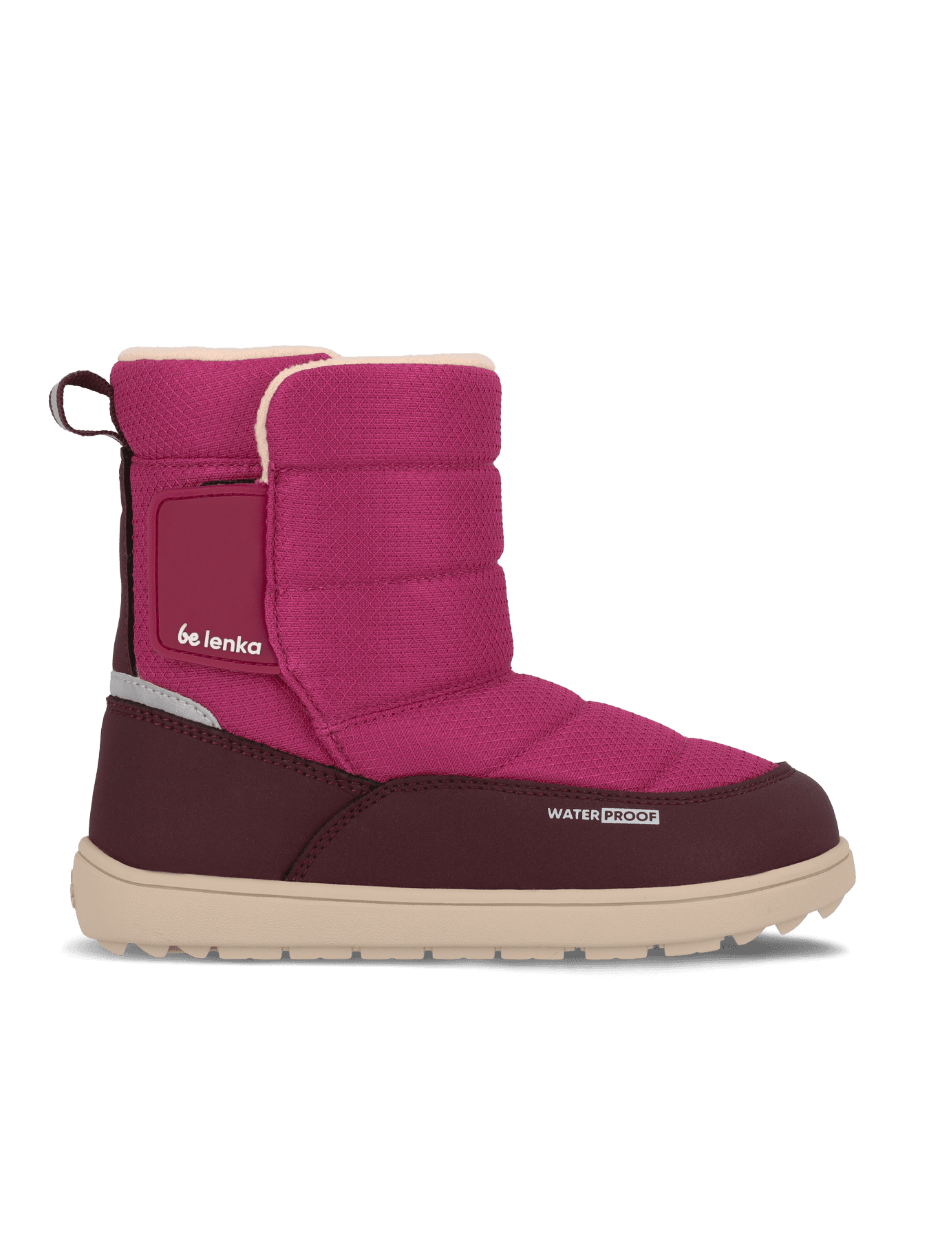 Kids barefoot snow boots Be Lenka Ailo Junior - Berry - Main