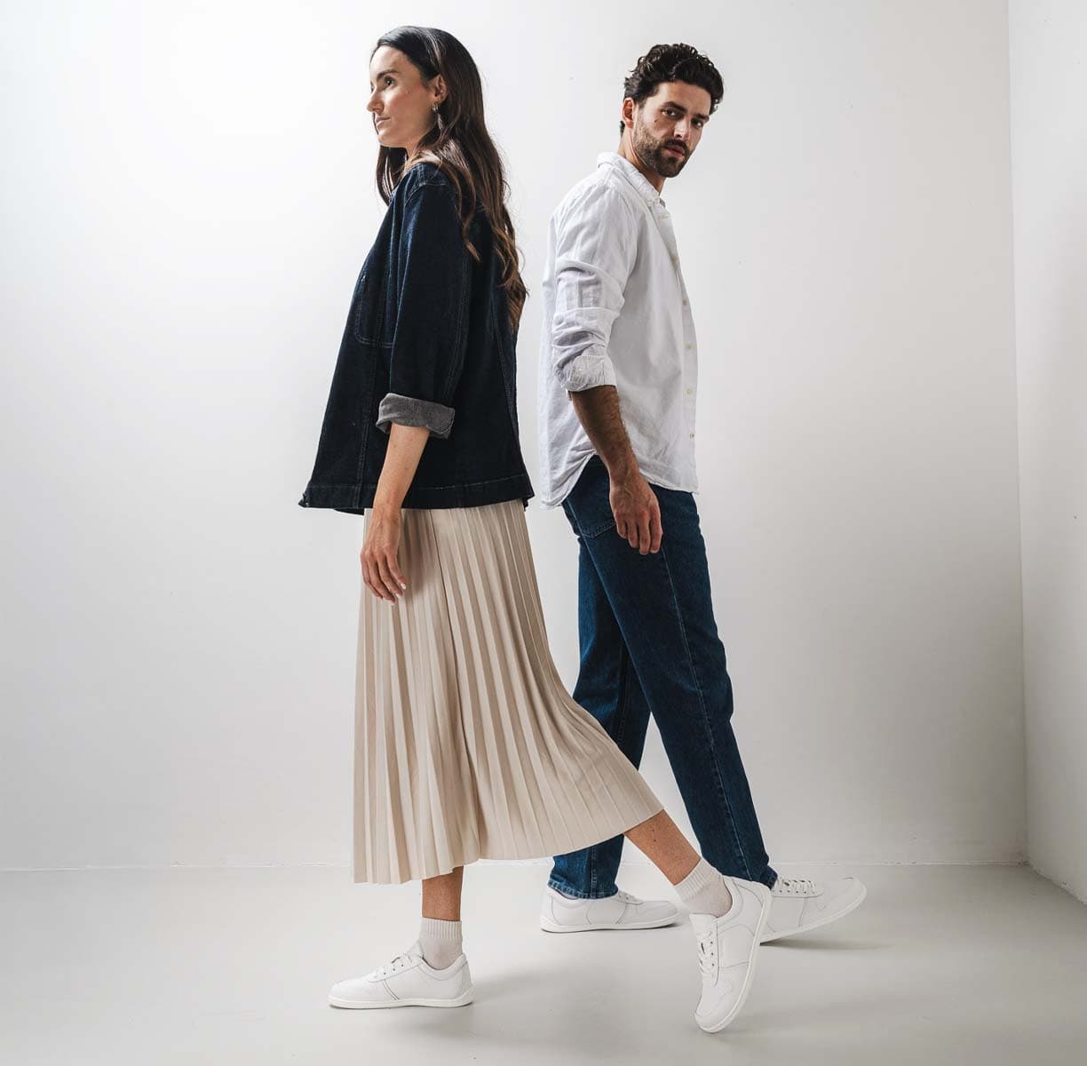 Barefoot Sneakers - Be Lenka Echo - All White - Main