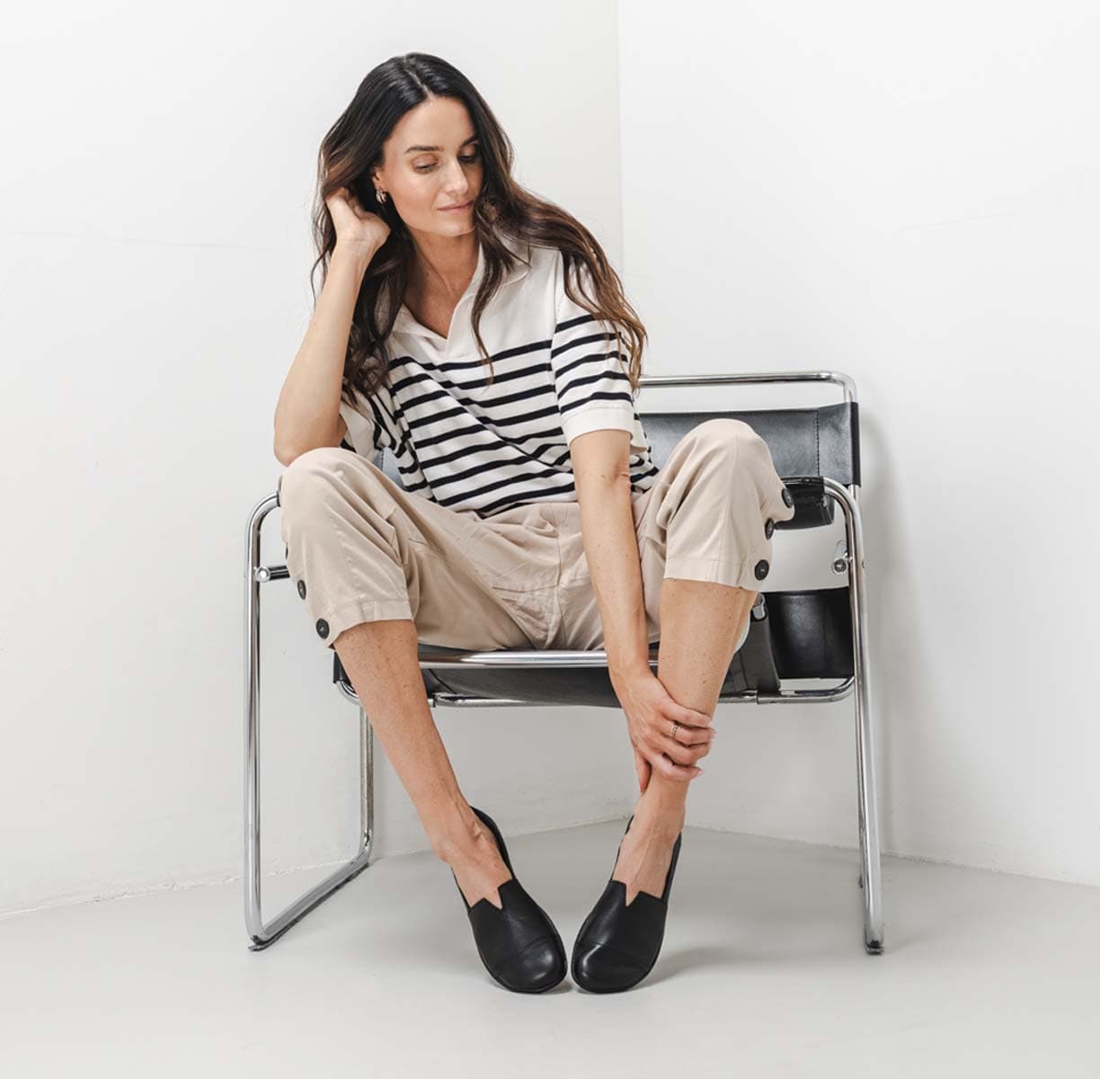 Barefoot Moccasins Be Lenka Rosaluna - All Black - Main