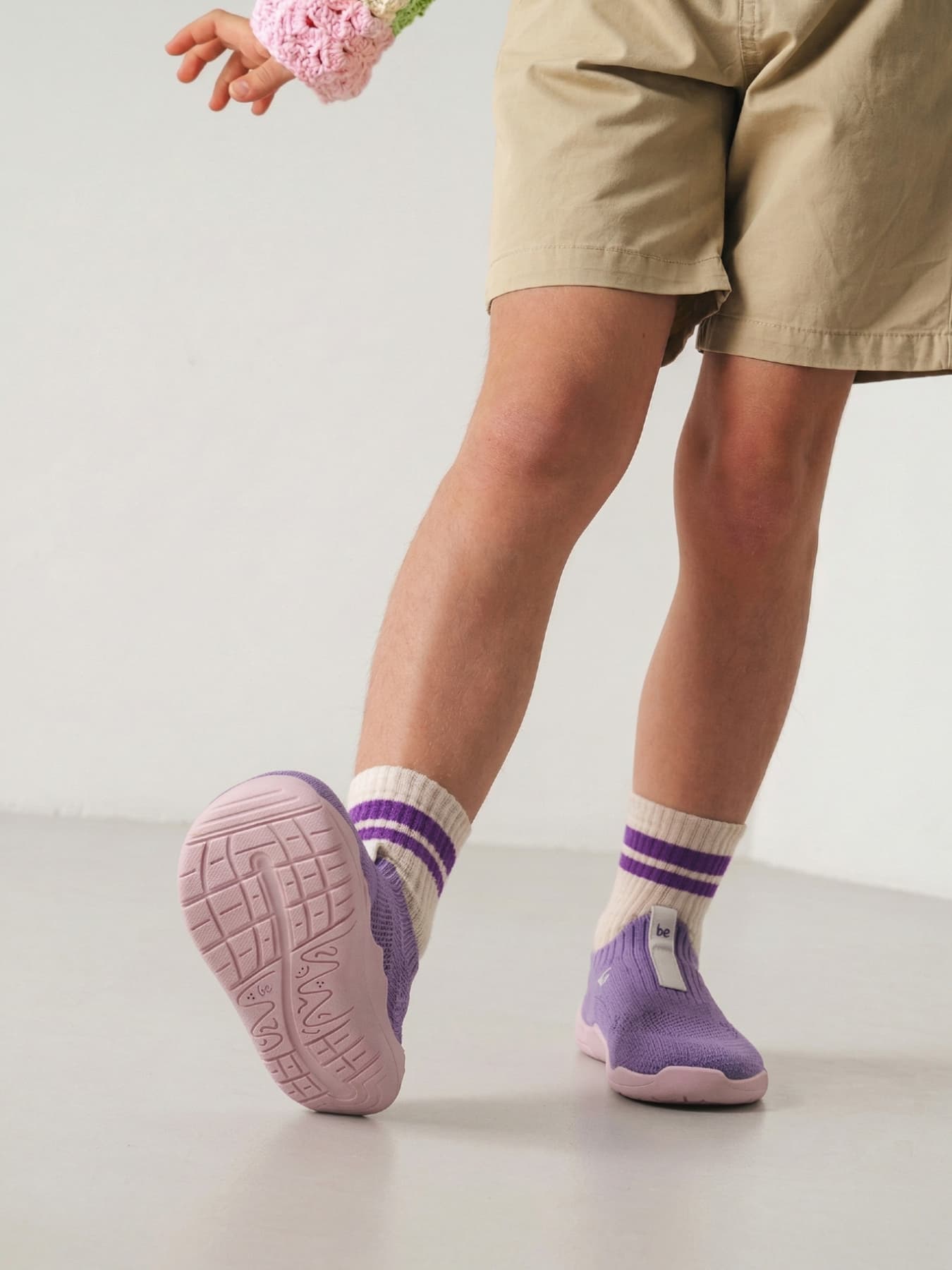 Kids Barefoot Slip-on Shoes Be Lenka Luppo Kids - Lilac & Pink - Main