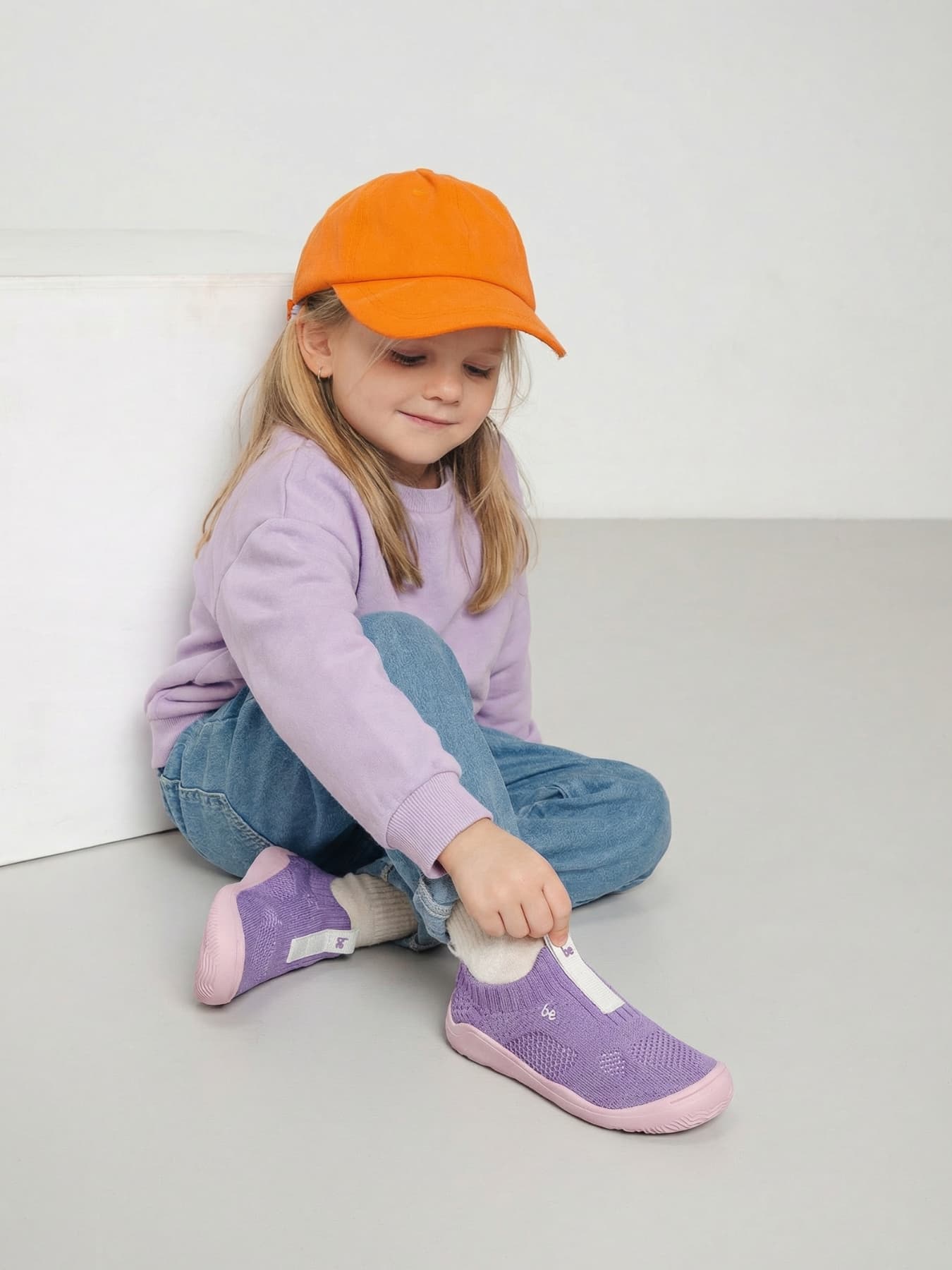 Kids Barefoot Slip-on Shoes Be Lenka Luppo Preschool - Lilac & Pink - Main