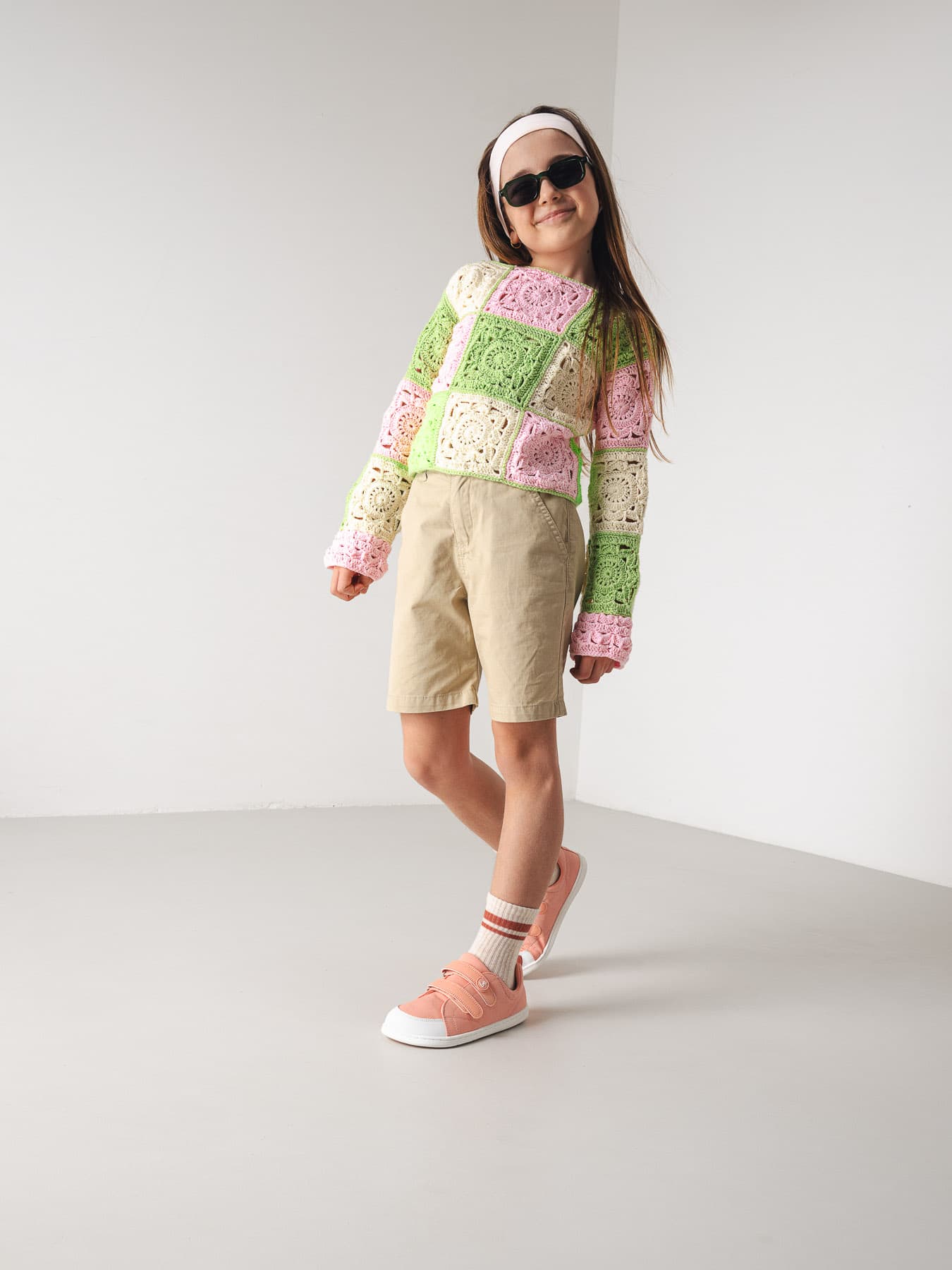 Kids barefoot sneakers Be Lenka Canvi Kids - Coral Pink - Main